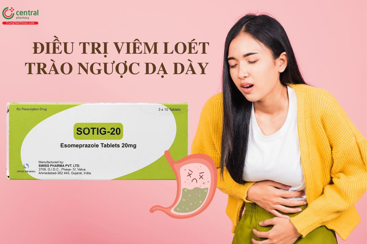 Chỉ định thuốc Sotig 20