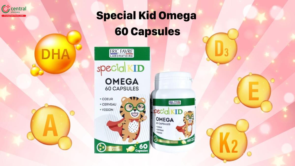 Special Kid Omega 60 Capsules - tăng cường phát triển não bộ, thị lực