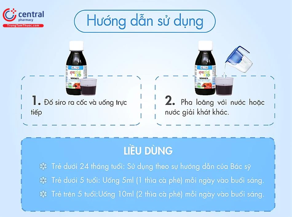 Cách dùng Special Kid Sommeil hiệu quả