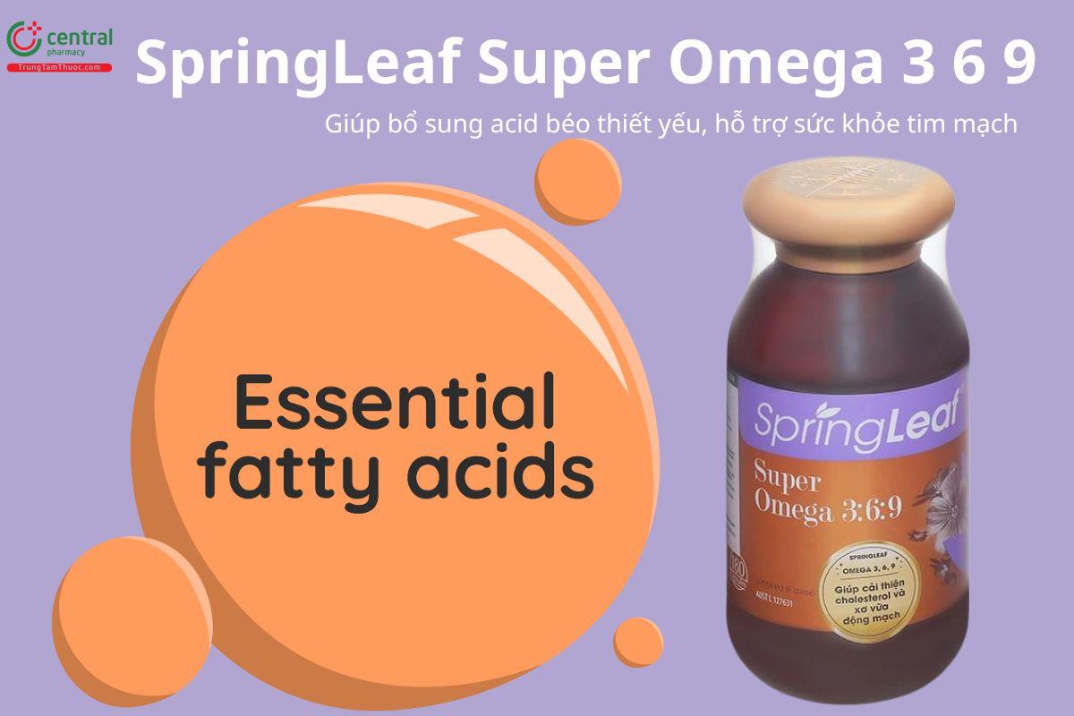 SpringLeaf Super Omega 3 6 9 giúp bổ sung acid béo thiết yếu