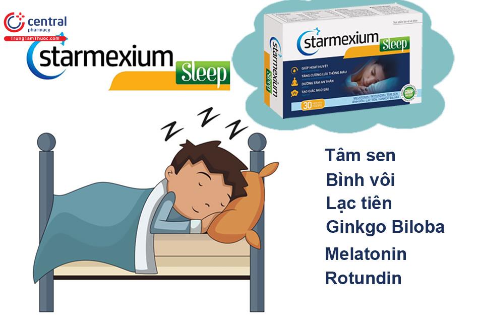 Thành phần có trong viên uống Starmexium Sleep