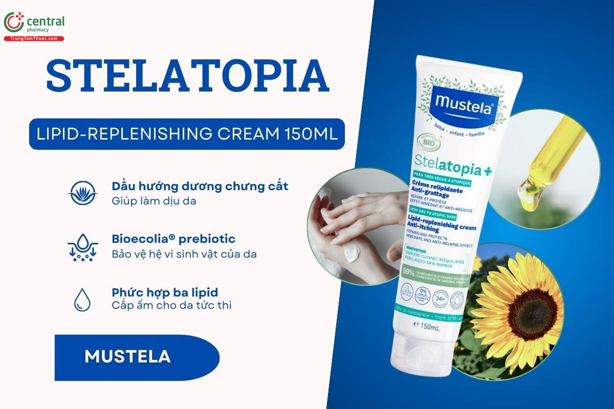 Stelatopia+ Lipid-Replenishing Cream 150ml có công dụng? 