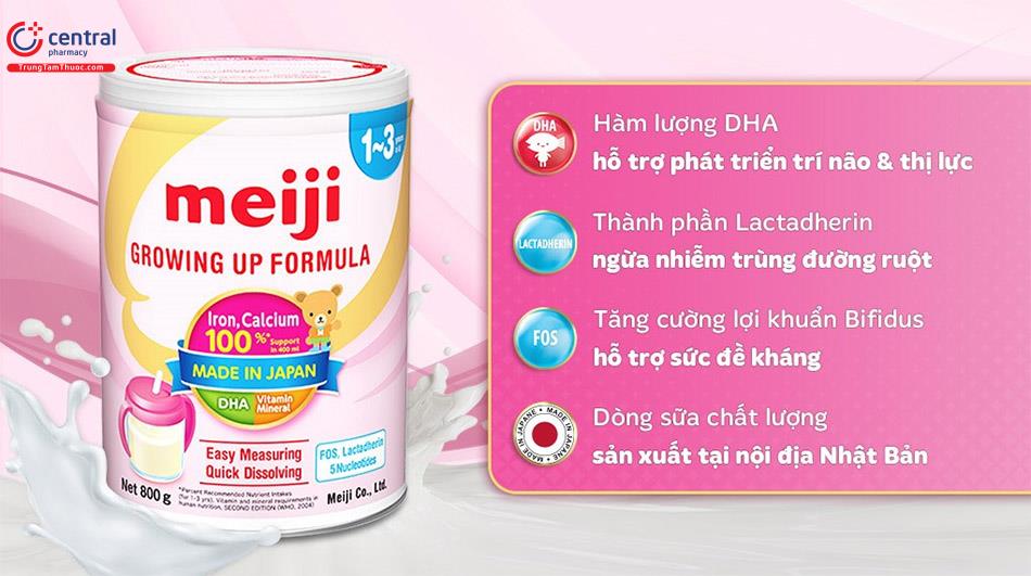 Sữa Meiji Growing Up Formula cho trẻ nhẹ cân