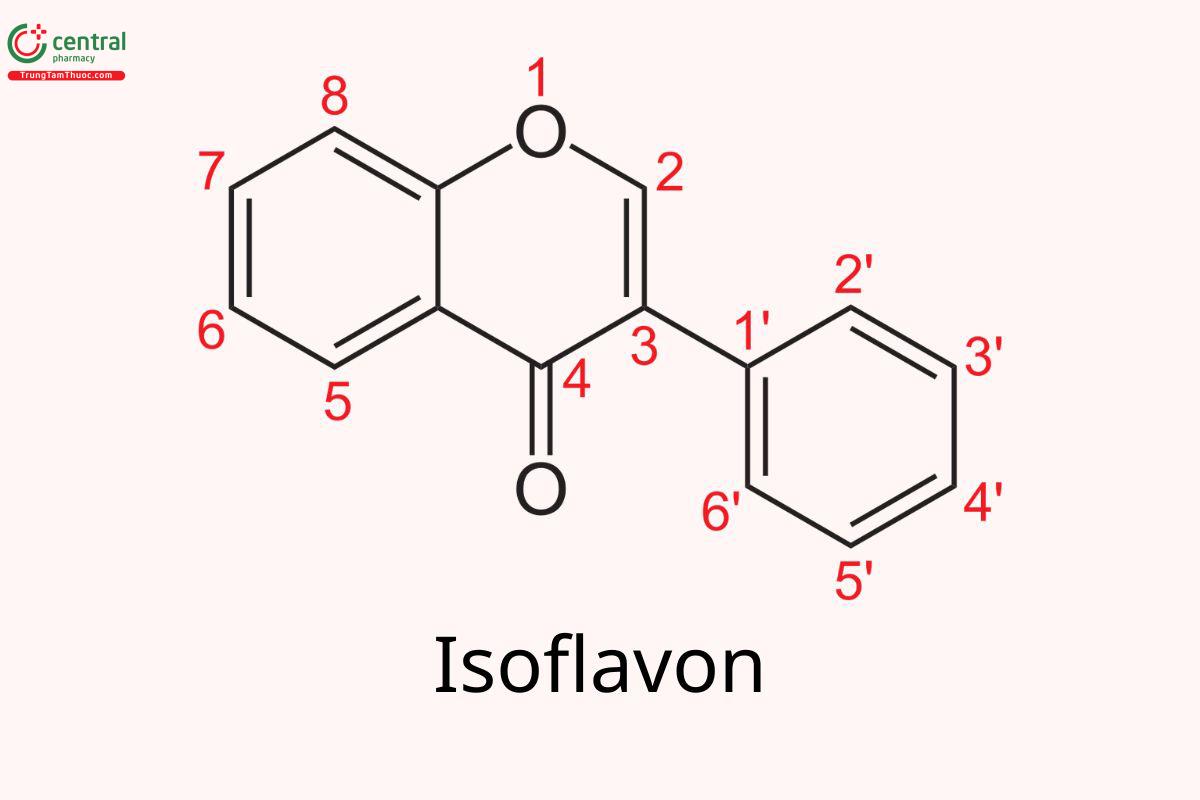 Công thức hóa học của Isoflavon