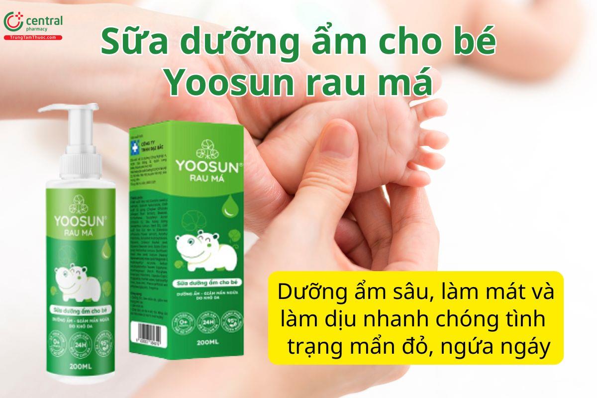 Sữa dưỡng ẩm cho bé Yoosun Rau Má hỗ trợ chăm sóc da cho trẻ nhỏ
