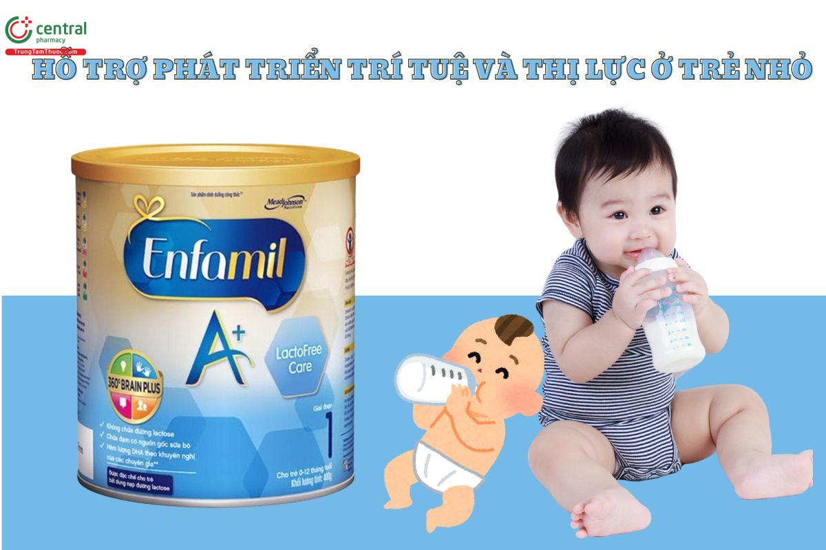 Công dụng của sữa Enfamil A+ LactoFree Care