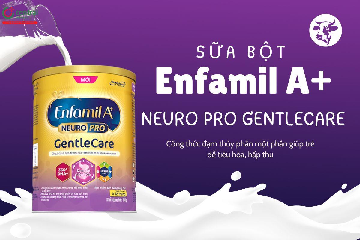 Sữa bột Enfamil A+ Neuro Pro GentleCare Mead Johnson - Tiêu hóa khỏe cho trẻ 0 - 12 tháng 