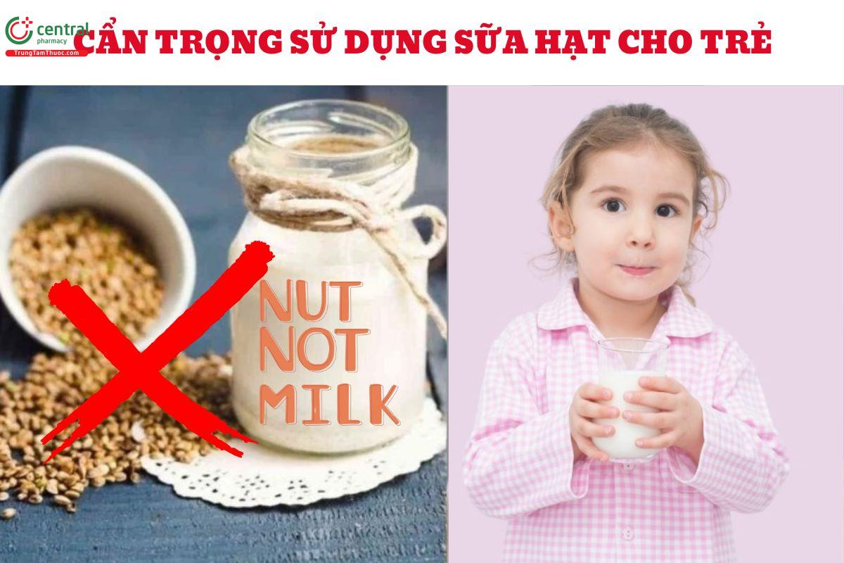 Cảnh báo trào lưu sữa hạt cho bé