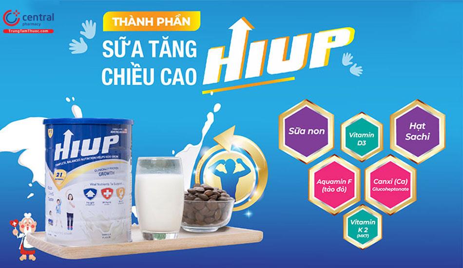 Sữa bột HIUP - phát triển chiều cao vượt trội