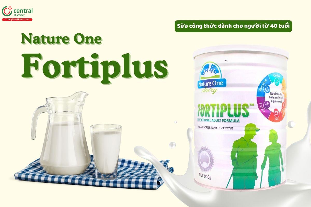 Sữa Nature One Dairy Fortiplus 900g tăng cường sức khỏe cho người từ 40 tuổi