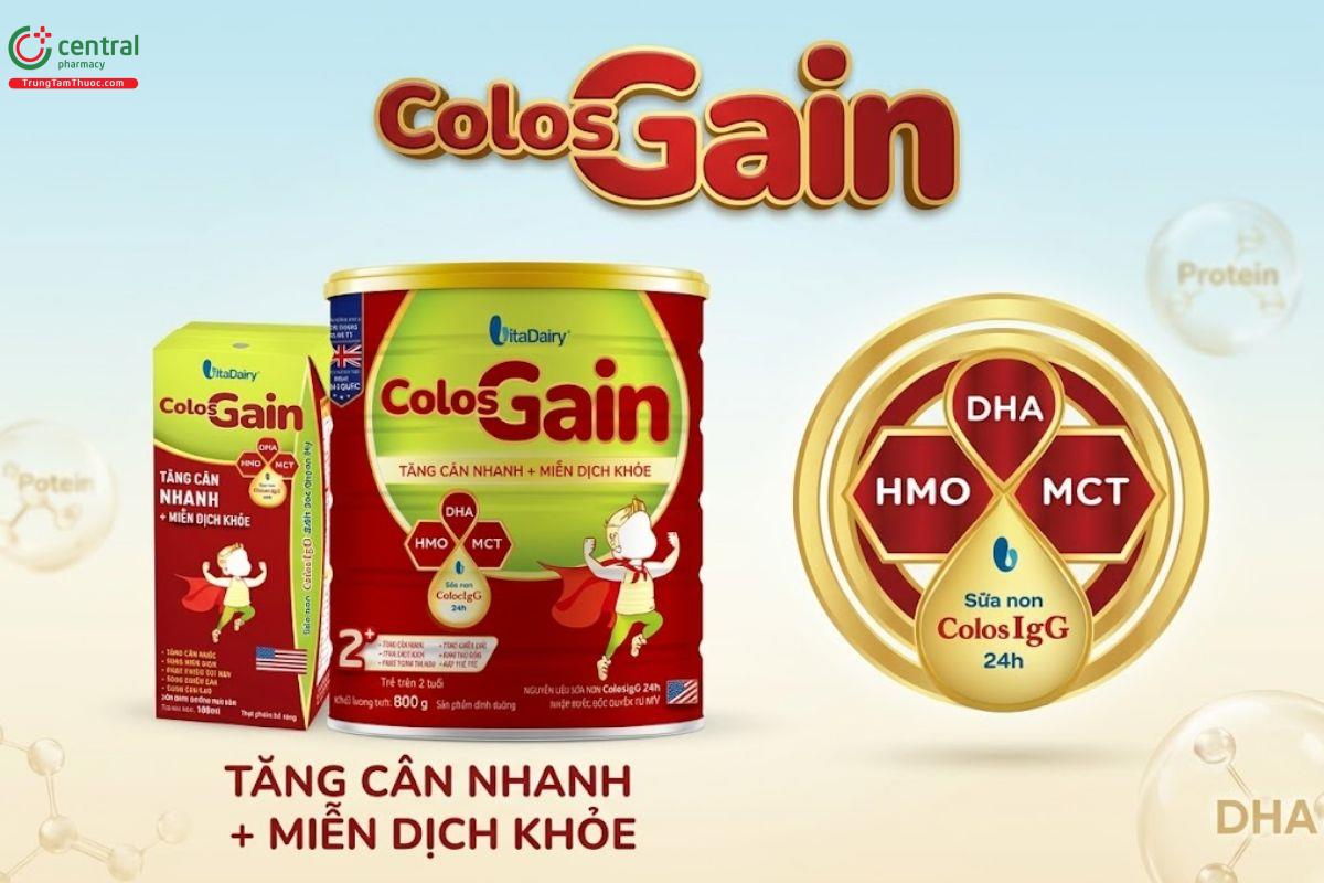 Colos Gain - Tăng cân nhanh, miễn dịch khỏe