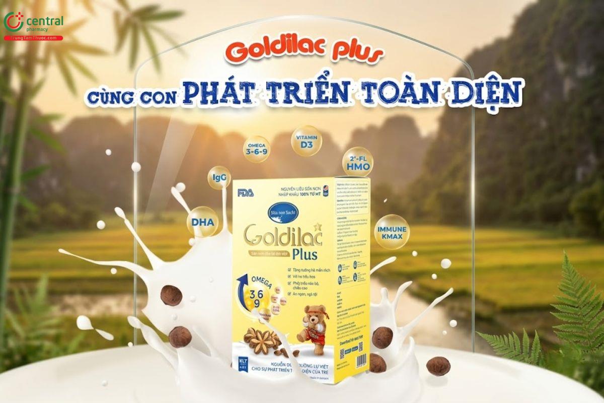 Sữa non Sachi Goldilac Plus giúp hỗ trợ tiêu hóa, tăng cường hệ miễn dịch