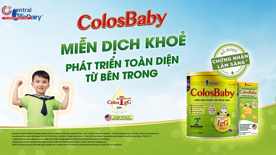 ColosBaby Gold - Miễn dịch khỏe, bé tăng cân
