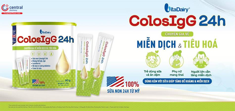 ColosIgG 24h - Sữa non tăng cân nhanh cho bé