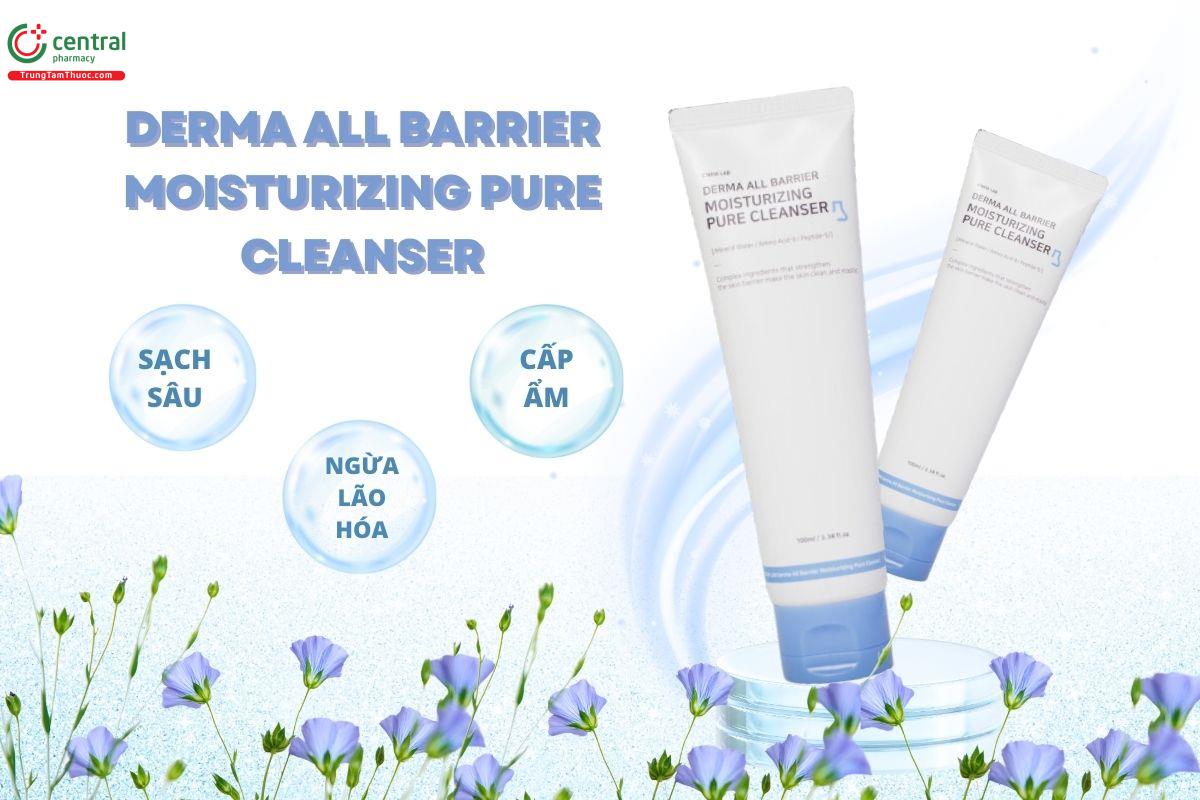 Sữa rửa mặt Derma All Barrier Moisturizing Pure Cleanser C'New Lab làm sạch da dịu nhẹ