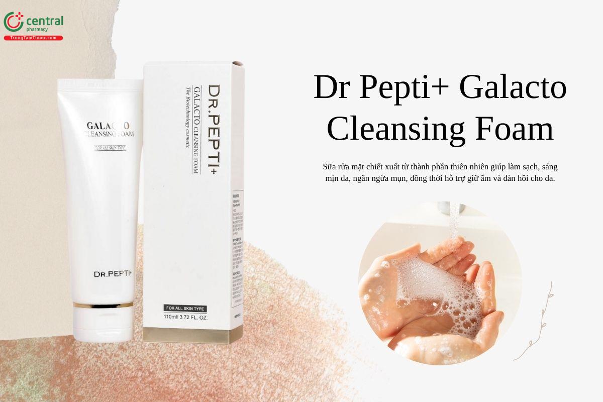 Sữa rửa mặt Dr Pepti+ Galacto Cleansing Foam làm sạch da, giảm mụn