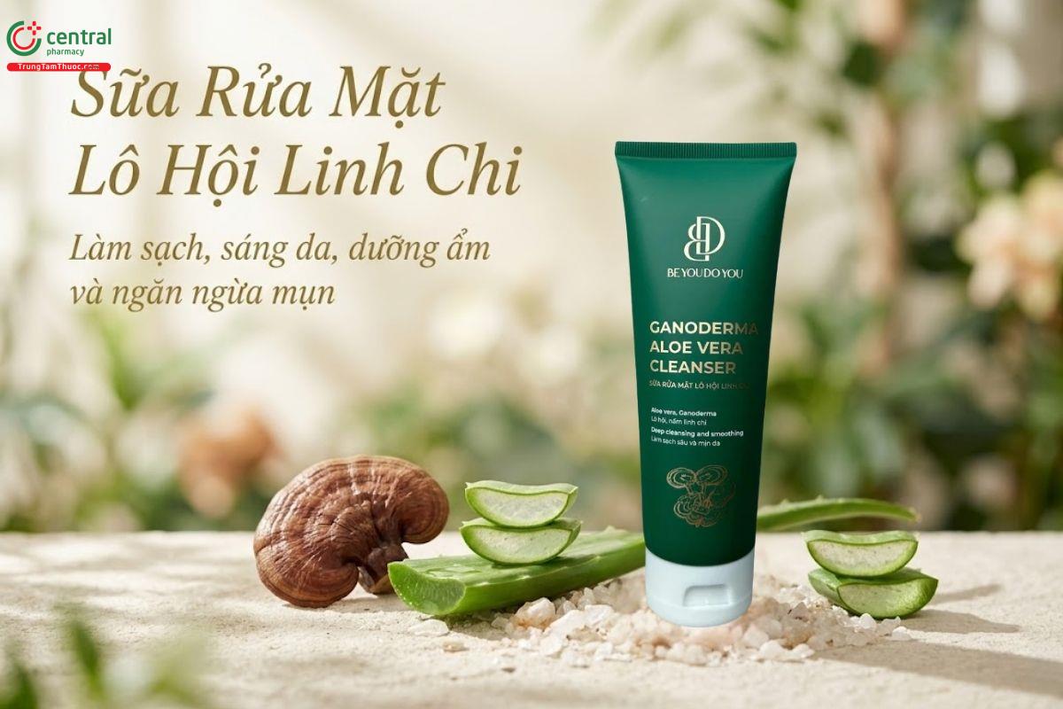Sữa Rửa Mặt Lô Hội Linh Chi làm sạch sâu da mặt và giúp bổ sung độ ẩm