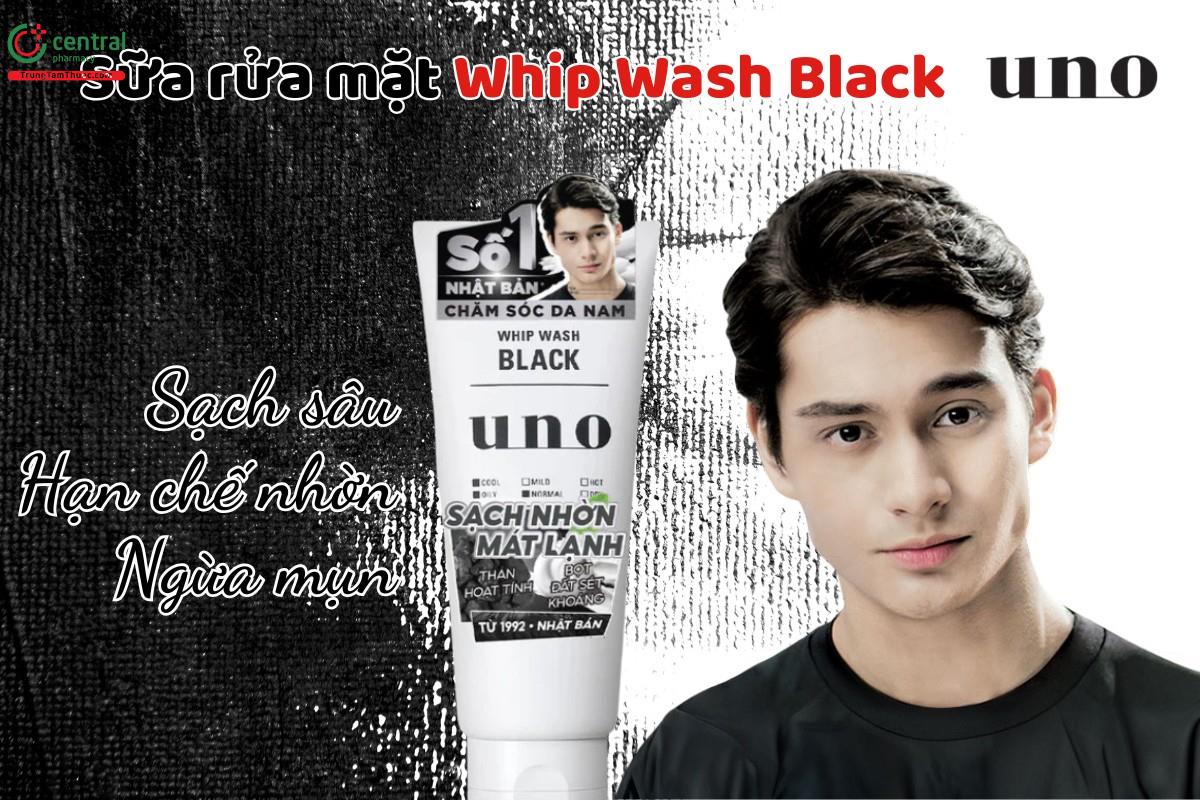 Sữa rửa mặt UNO Whip Wash Black số 1 dành cho nam