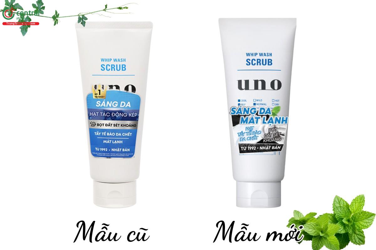 Thông báo thay đổi bao bì Sữa rửa mặt UNO Whip Wash Scrub