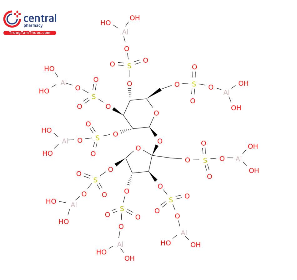 Hình 1: Cấu trúc hóa học của Sucralfat