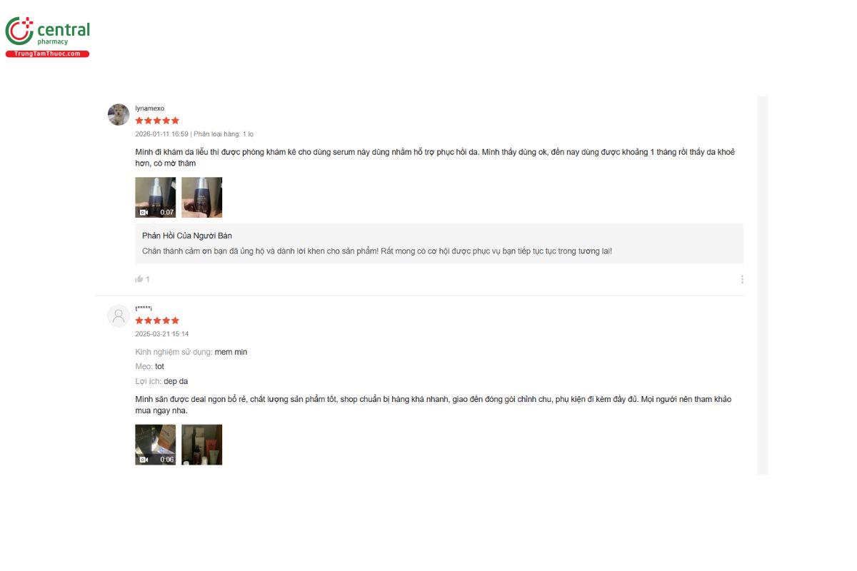 Sản phẩm nhận được nhiều đánh giá tích cực từ người tiêu dùng