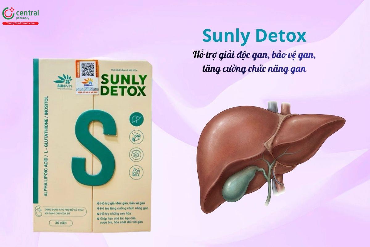 Sunly Detox - Giải độc gan, bảo vệ gan, tăng cường chức năng gan