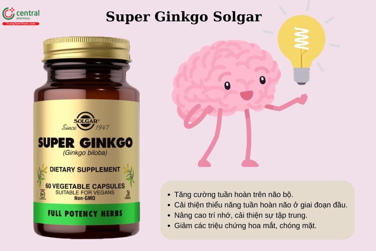 Công dụng của Super Ginkgo Solgar