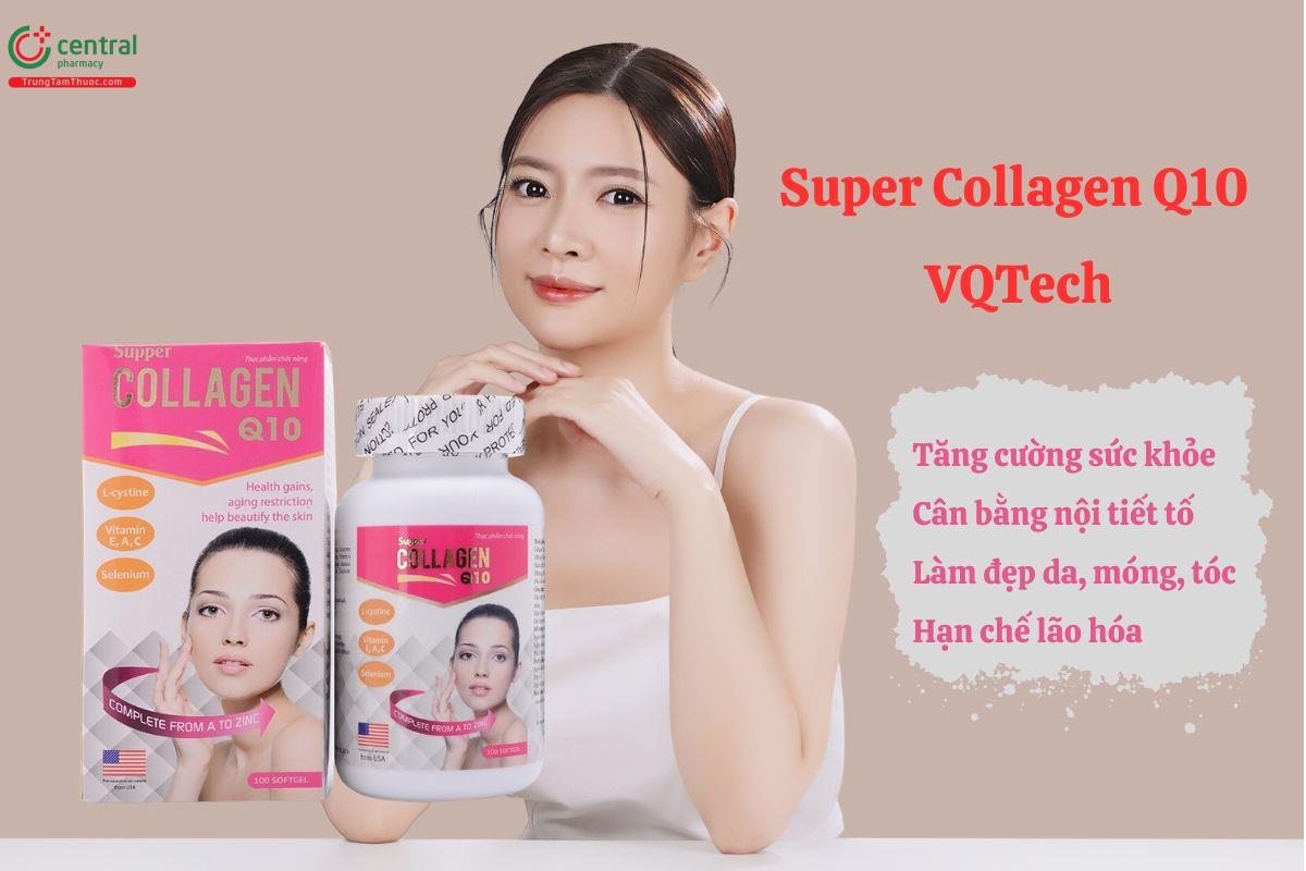 Super Collagen Q10 VQTech - Bồi bổ cơ thể, làm đẹp da, móng, tóc