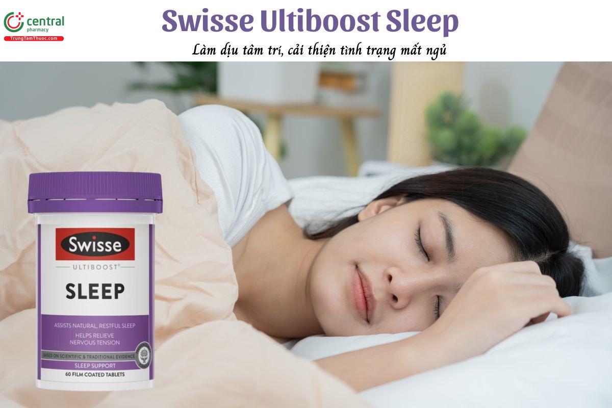 Swisse Ultiboost Sleep - Làm dịu tâm trí, giúp ngủ sâu giấc