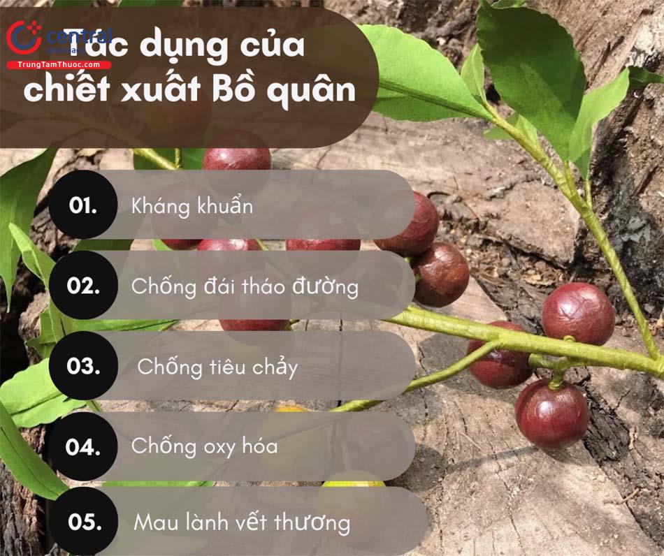 Tác dụng của Bồ quân