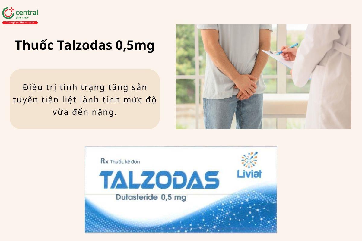 Chỉ định của thuốc Talzodas 0,5mg