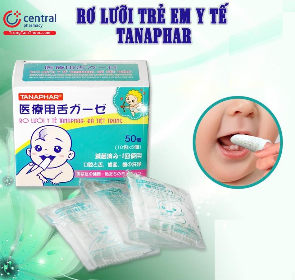 Rơ lưỡi y tế Tanaphar làm sạch răng cho trẻ