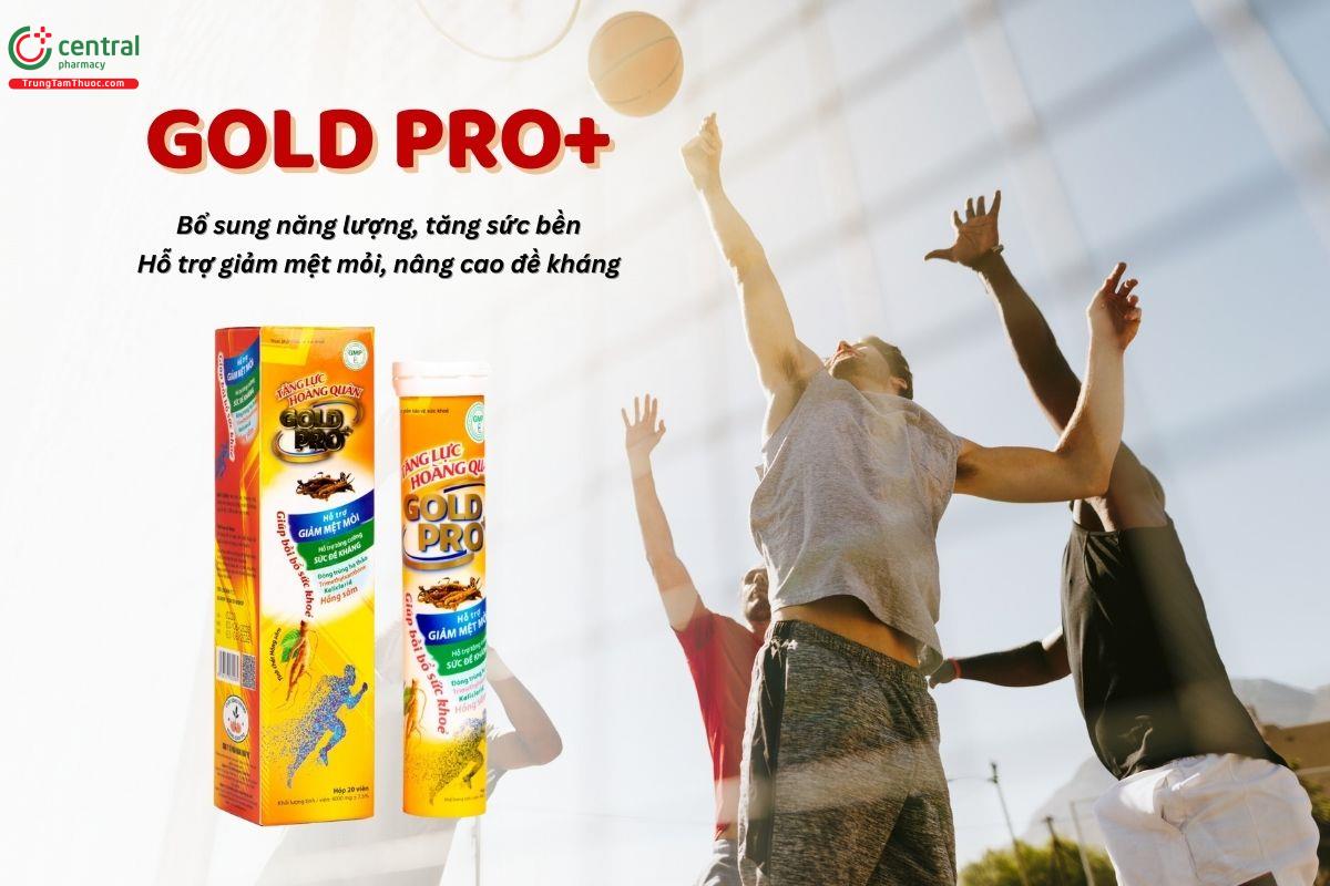 Tăng lực Hoàng Quân Gold Pro+ giúp bồi bổ sức khỏe, tăng đề kháng