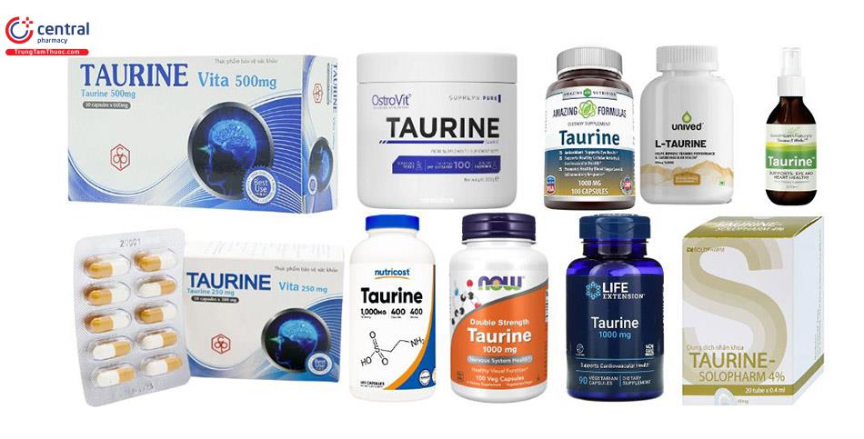 Các sản phẩm chứa Taurine
