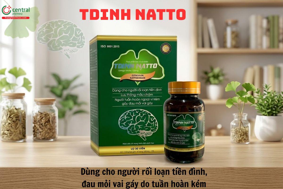 TDinh Natto cho người thiểu năng tuần hoàn, đau mỏi vai gáy