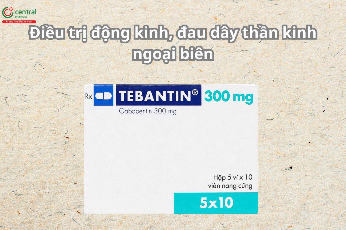 Thuộc Tebantin 300mg điều trị động kinh, giảm đau dây thần kinh