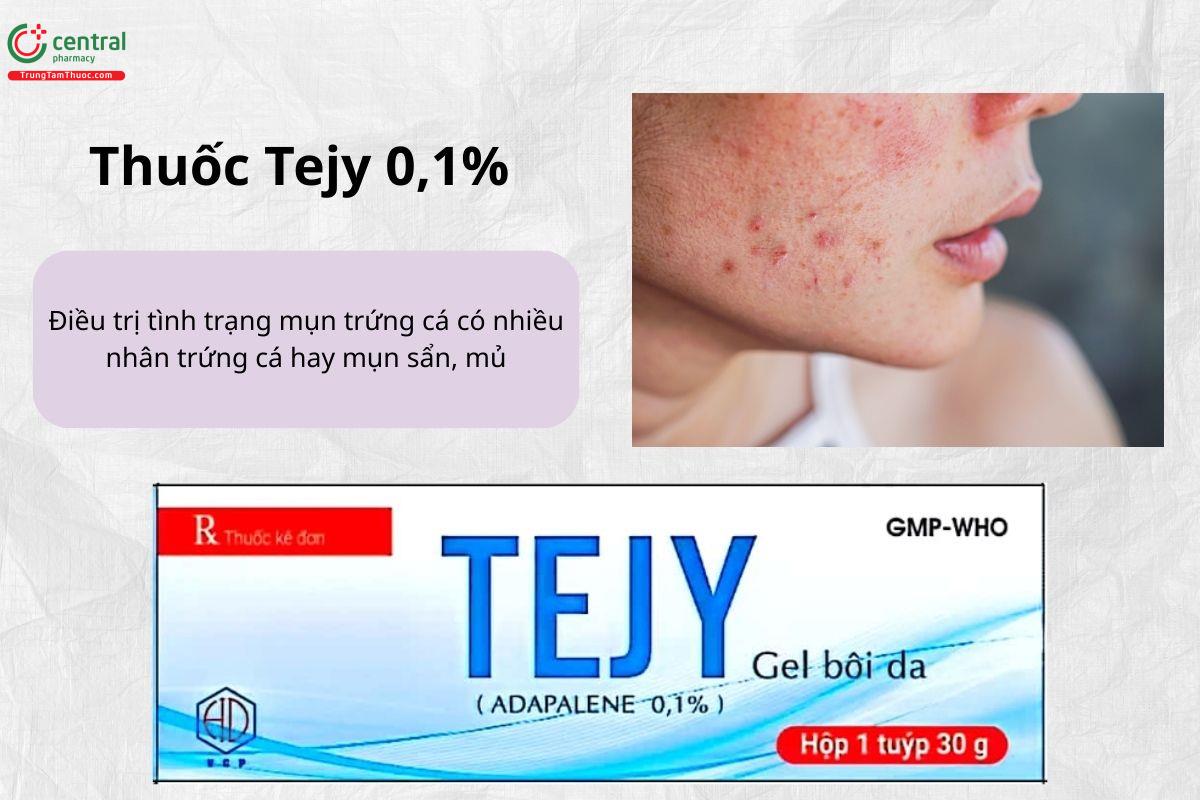 Chỉ định của thuốc Tejy 0,1%