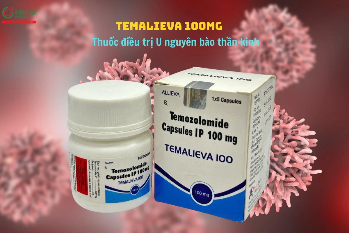 Thuốc Temalieva 100mg điều trị u nguyên bào thần kinh đệm