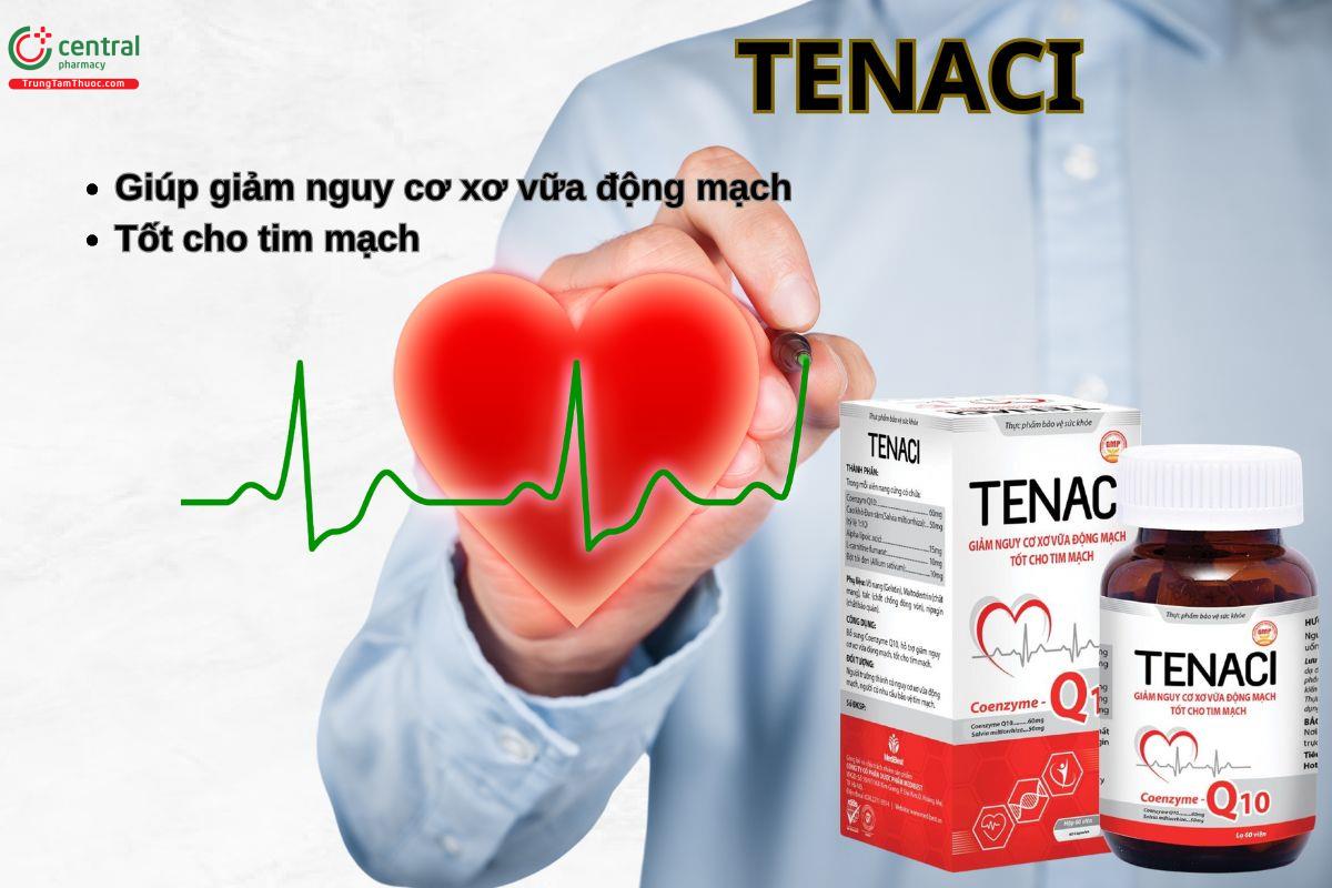 Viên uống Tenaci tốt cho tim mạch, ngăn ngừa nguy cơ xơ vữa động mạch