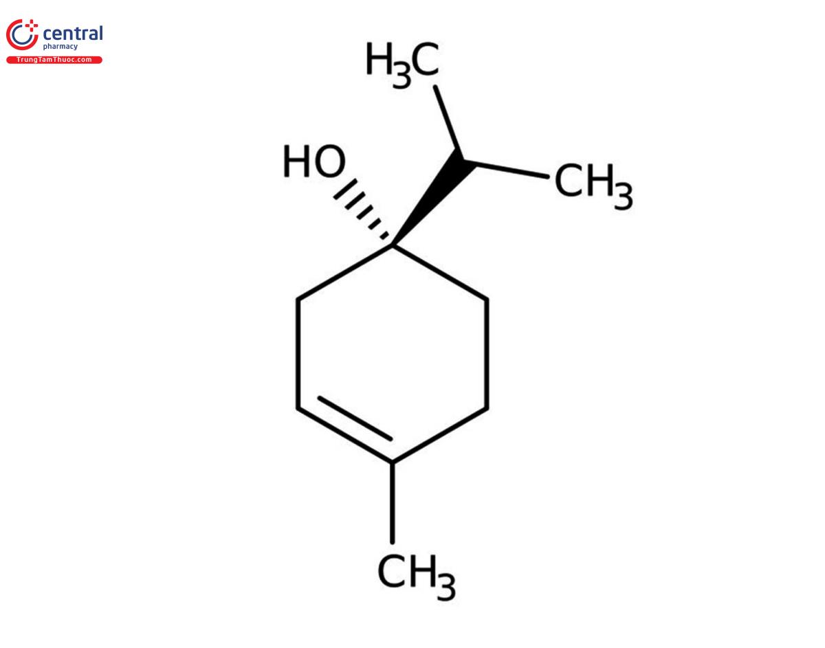 Công thức cấu tạo của Terpin