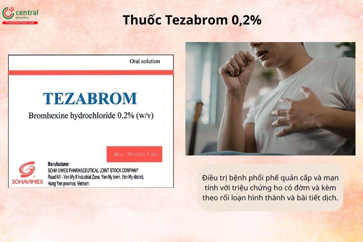 Chỉ định của thuốc Tezabrom 0,2%