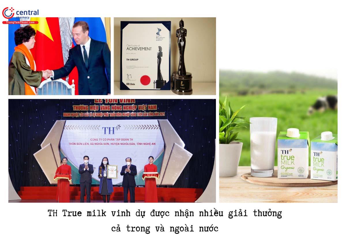 TH True milk vinh dự được nhận nhiều giải thưởng cả trong và ngoài nước