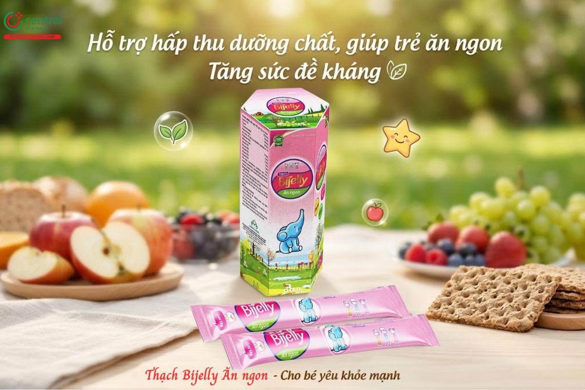 Thạch Bijelly Ăn ngon tăng cường hấp thu dưỡng chất, kích thích ăn ngon