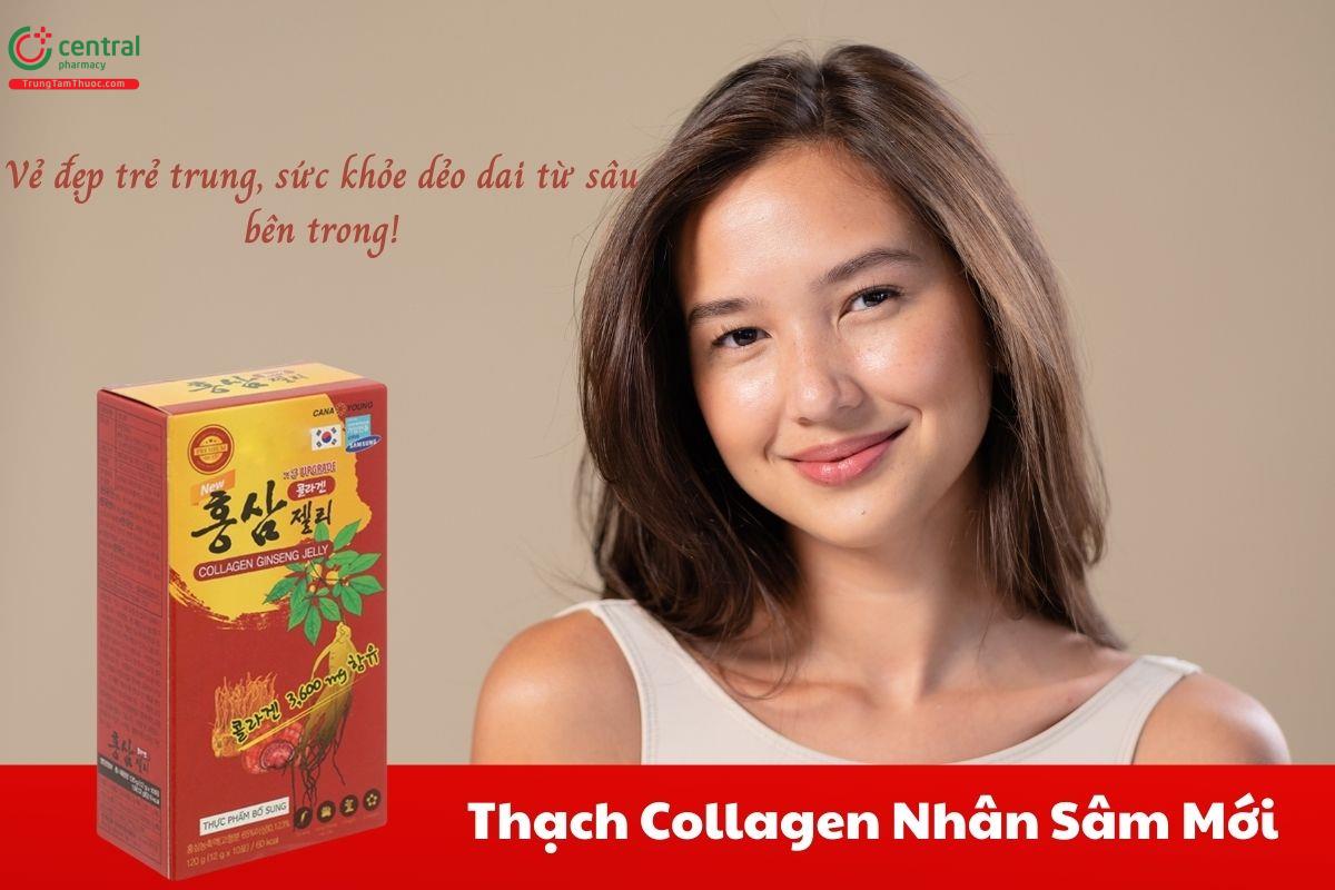 Thạch Collagen Nhân Sâm Mới – Vẻ đẹp trẻ trung, sức khỏe dẻo dai từ sâu bên trong!