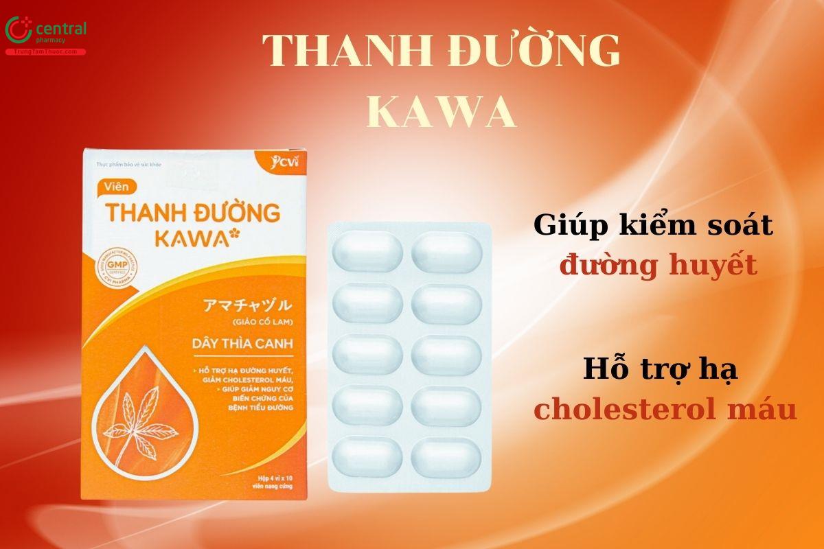 Thanh Đường Kawa giúp kiểm soát đường huyết và hạ cholesterol máu