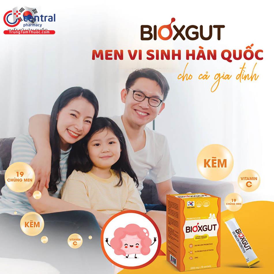 Thành phẩn của Men vi sinh Bioxgut