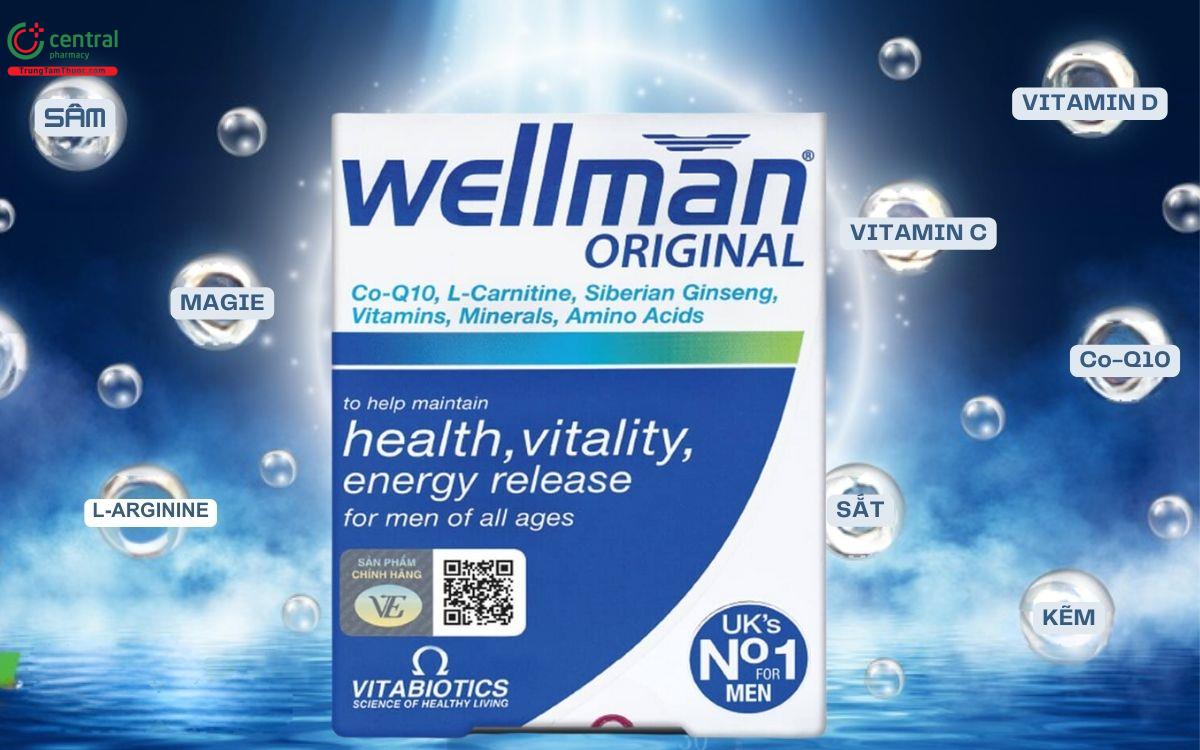 Wellman Original bổ sung nhiều vitamin và khoáng chất