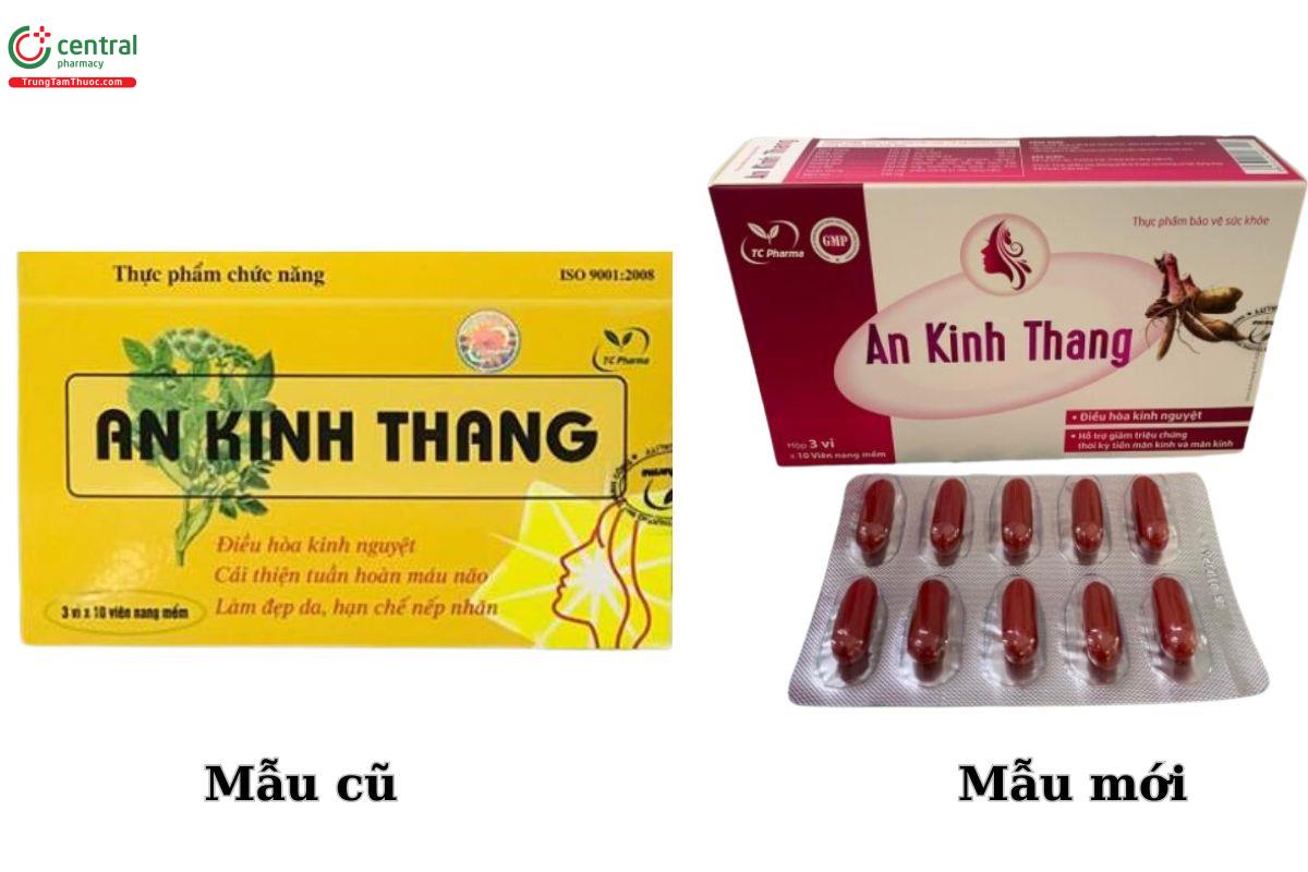 Mẫu cũ - Mẫu mới của viên uống An Kinh Khang