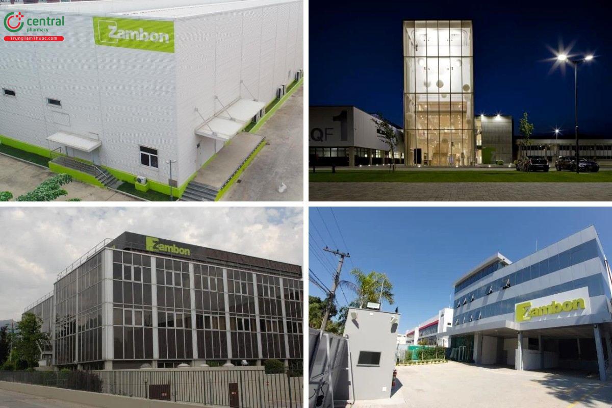 Các nhà máy sản xuất của The Zambon Group