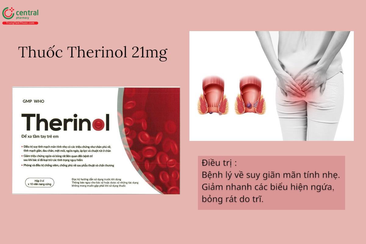 Chỉ định của thuốc Therinol 21mg